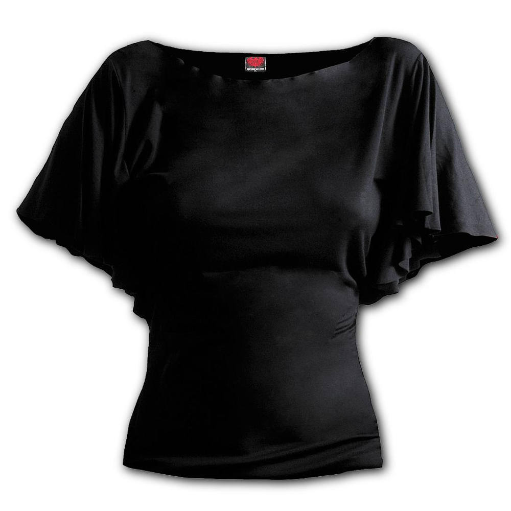 Spiral - GOTHIC ELEGANCE Top - Schwarz